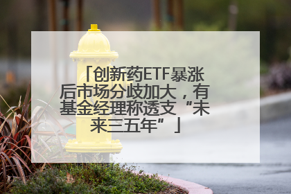 创新药ETF暴涨后市场分歧加大，有基金经理称透支“未来三五年”